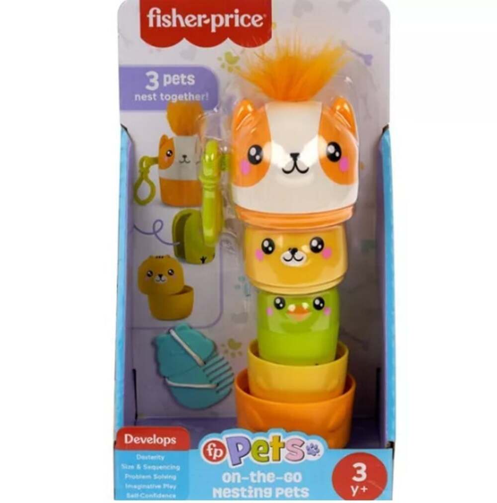 Fisher-Price Preschool Pets On-The-Go Nesting Pets 3 Pets 3 Years +